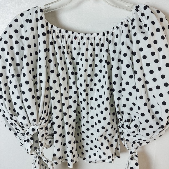 Caroline Constas “Nella” polka dot top - Picture 7 of 7